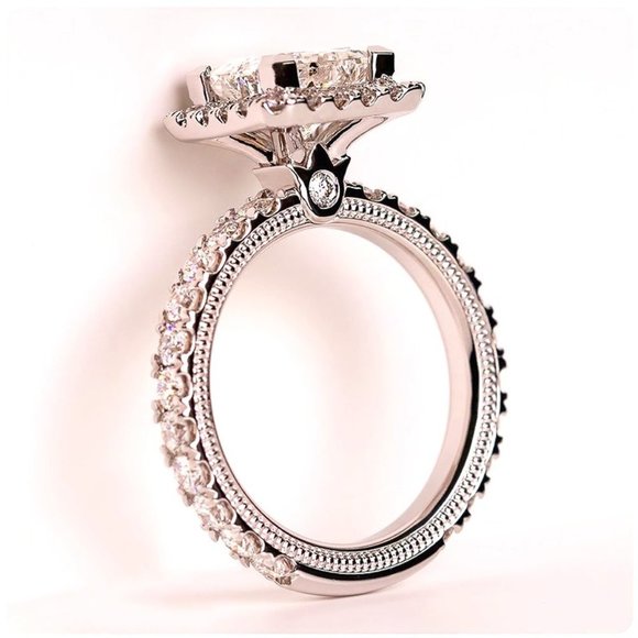 🔥 Romantic Glitter Large Diamond Zircon Thin CZ Rings for Women, PD472 - Picture 1 of 12